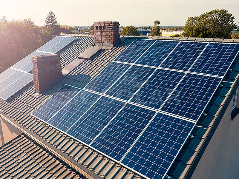 11KW aurinkopaneelit espanjalaiset tiilikattokannattimet