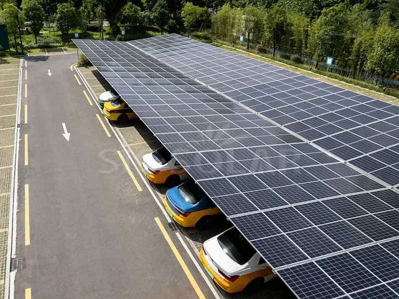250KW vedenpitävä autokatos aurinkokiinnitysjärjestelmä Filippiineillä
